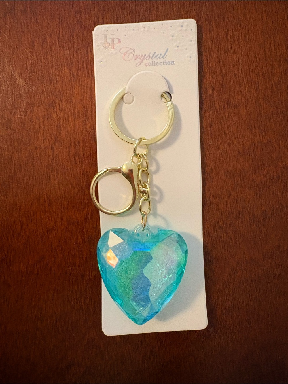 Turquoise Blue Heart Keychain Charm NWT